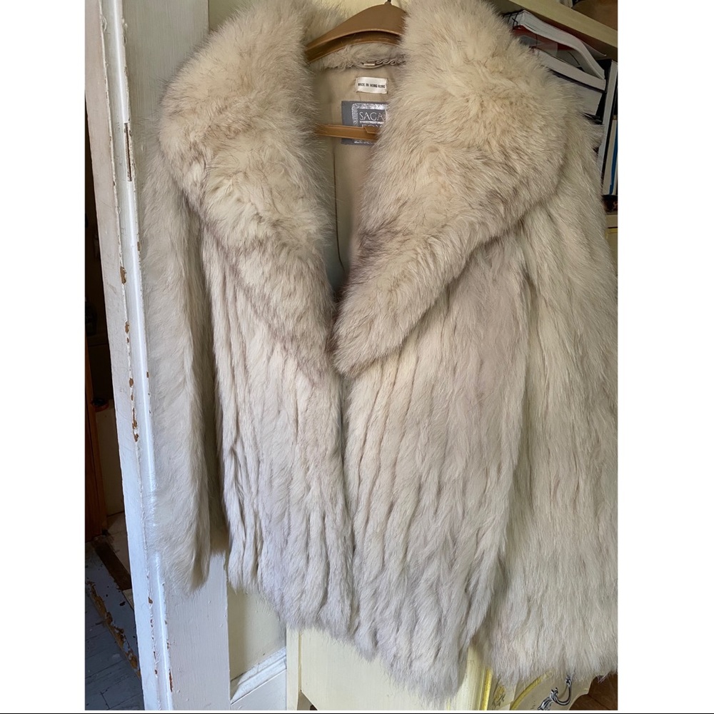 SAGA FOX Blue Fox Fur Jacket